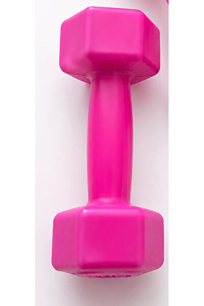 BuradaBuldun Pembe Köşeli Kemik Dambıl Seti 1 kg - Pilates Fitness ve Egzersi...