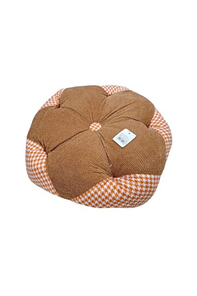 Tradesor Μαξιλάρι καρέκλας Πουφ - 50cm - 720186 - Light Brown/Orange