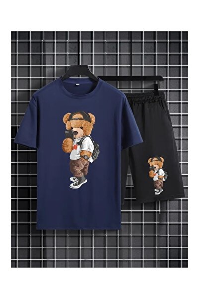 ship master Summer Collection New Arrival T-Shirt & Shorts Set Printed Patter...