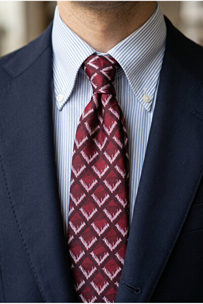 CROATE Custom Design Woven Tie |   Premium Quality |   Burgundy