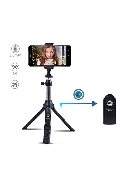 OEM Selfie Stick Premium cu Telecomandă și Trepied 2 în 1 - 18-82cm, pentru t...