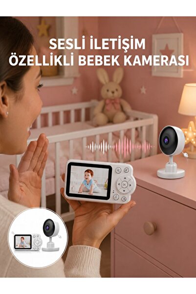 Lisinya 2.8 İnç Ekranlı Bebek Kamerası Gece Görüşlü ve Sesli İletişim Yeni Ne...