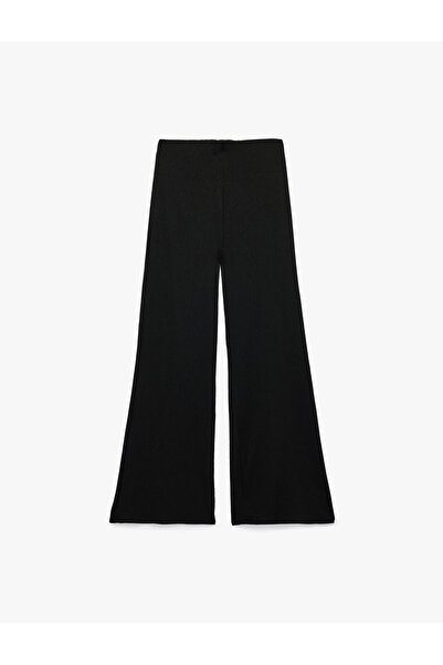 Koton Bürümcük Fabric Textured Straight Wide Leg Trousers