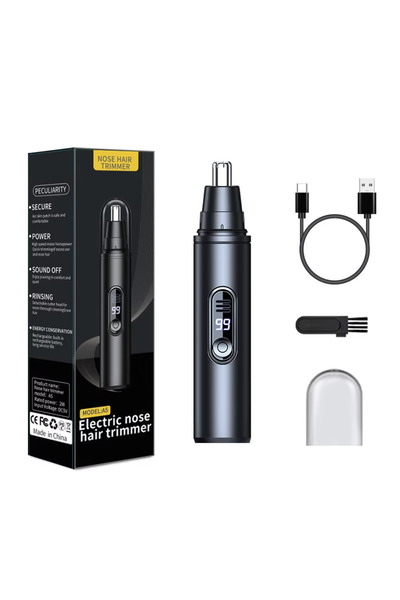 Choice Black Mini Pocket Nose Hair Trimmer Portable Painless Ear And Eyebrow ...