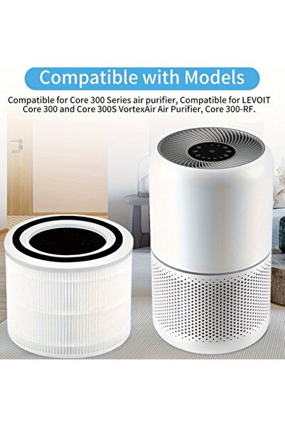 Choice فلتر بديل أبيض متوافق مع Levoit Core 300S / Core 300 / Core P350، فلتر...