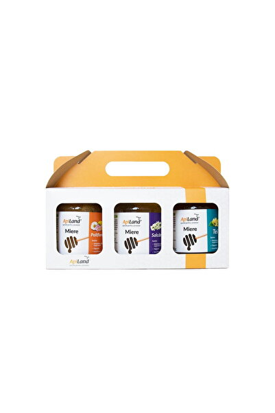 Apiland Pachet Miere (Salcam + Tei + Poliflora) 3 x 500g