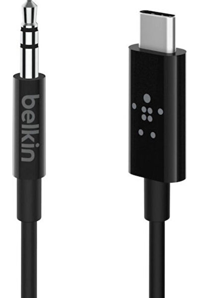 Belkin Καλώδιο USB 2.0 USB-C Αρσενικό σε 3.5mm Μαύρο 0.9μ