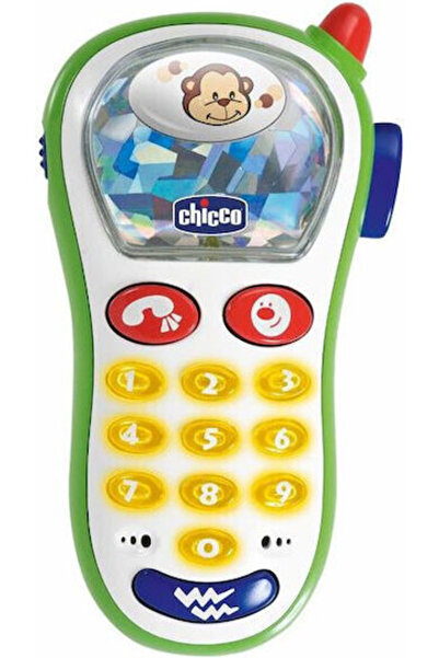 Chicco Telefon de jucărie cu vibrații, clicuri, lumini și sunete pentru copii...