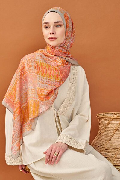 Silk Home Riva Shawl Tencel Terra Orange