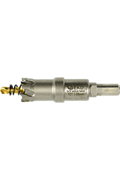 GEKO Burghiu HSS cu titan, cu vârf de găurit trilateral, pentru metal, 20mm /...