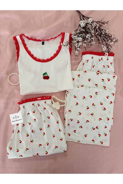 MH Moony Homewears Cherry Branch 3-Piece Soft Pajamas