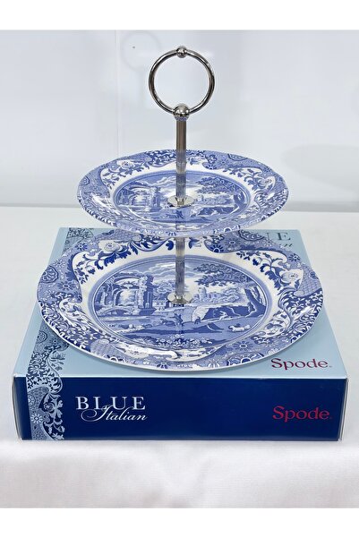 SPODE Blue Italian 2 Katlı Porselen Stand