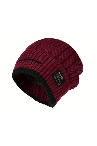 Choice3 Wine Red Unisex Winter Beanie Hat for Men Knitted Hat Cycling Caps Be...