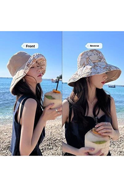 choice2 B 1×Women's Sun Protection Fishing Cap Full Face Bucket Cap Spring Su...