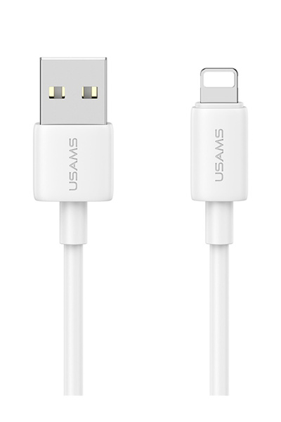 Usams καλώδιο Lightning σε USB US-SJ709, 2.4A, 480Mbps, 1m, λευκό