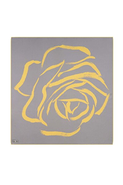 Çağrı İpek Rose Pattern Tivil Silk Scarf Dg9695-35