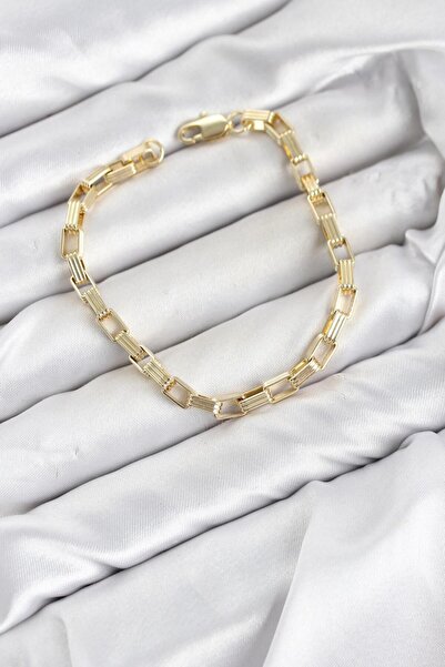 Metanoia Cm Square Ring Model Gold Color Brass Women's Bracelet
