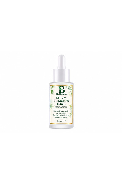 Biounique StemGlow Elixir – Ser Anti-Aging cu Celule Stem și Acid Hialuronic,...