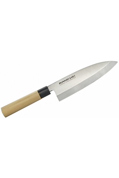 Bunmei Cutit de bucatarie Bunmei, 19.5 cm, Otel inoxidabil, Lemn, Bej, Argint...