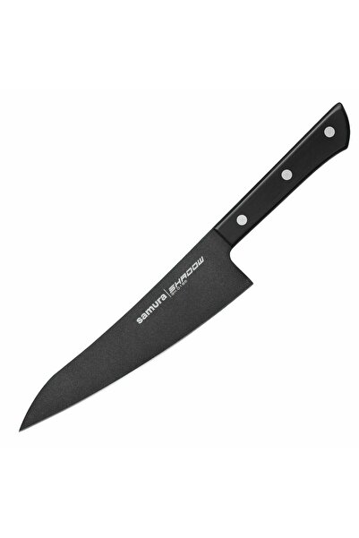 Samura Cutit de bucatar Shadow, 20.8 cm, otel AUS-8, negru, ergonomic