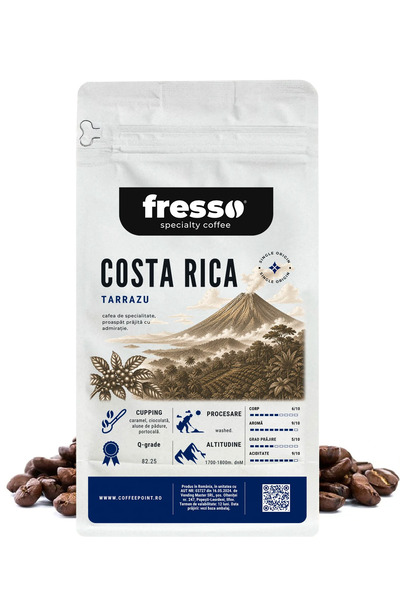 FRESSO Costa Rica Tarrazu SHB cafea boabe de origine proaspăt prăjită 1 kg