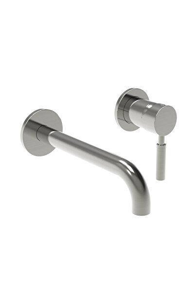 LA TORRE New Tech Inox Μπαταρία Νιπτήρος Εντοιχισμού 2 Οπών 12208-110