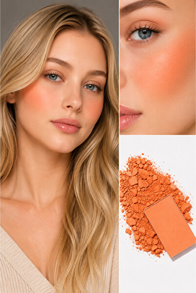 Dora Joy Yedek Talc Free Toz Allık Golden Brick 04 Işıltılı Vegan E Vitamini / My Joy Fill Powder Blush Refill