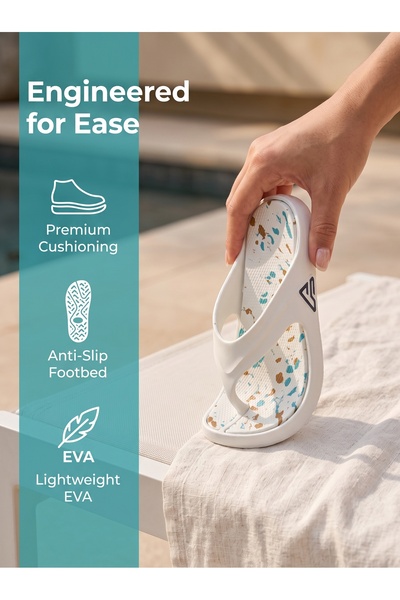 GlobalOne Mart Made in Saudi Arabia Men's Ultra-Lightweight Flip-Flops - Soft...
