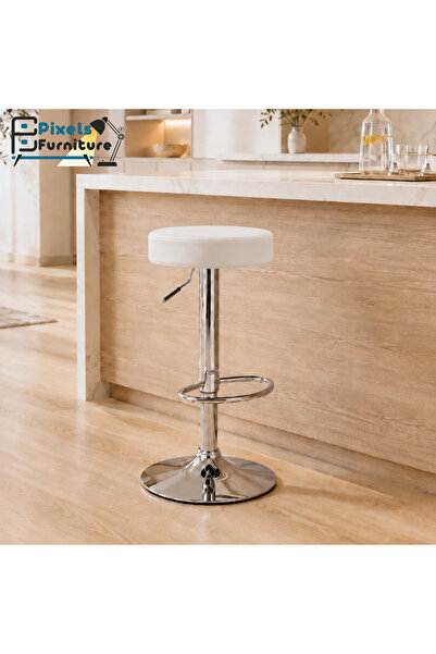 PixelsFurniture Pixel Furniture Adjustable Bar Stool Modern Design Swivel Lea...