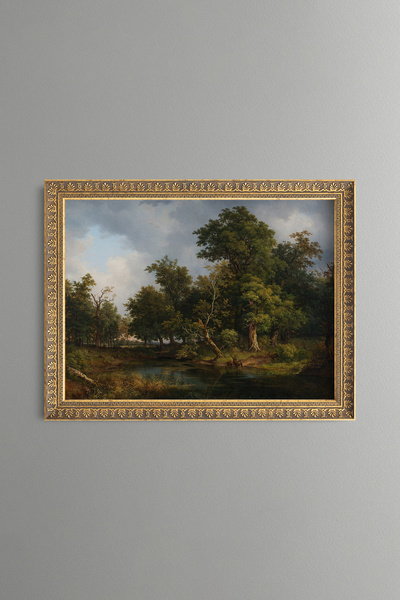 epiqart Forest Landscape - Vintage Patterned Painting - Fine Model