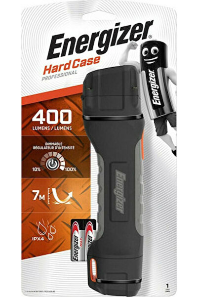 Energizer Φακός LED IPX4 με Μέγιστη Φωτεινότητα 400lm, Σκληρή Θήκη, Μαύρο