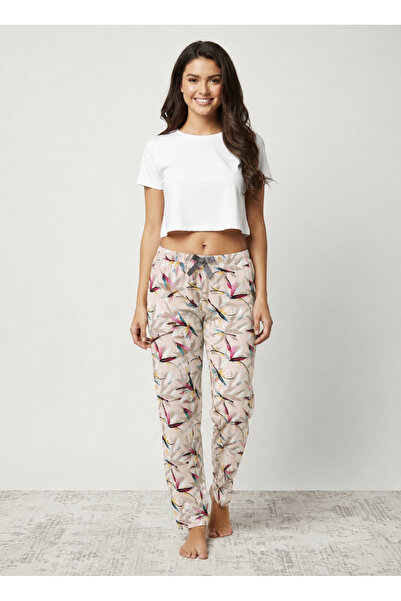 Lady Queen Bambu Stretch Fabric Ring Viskon Pajama Bottoms