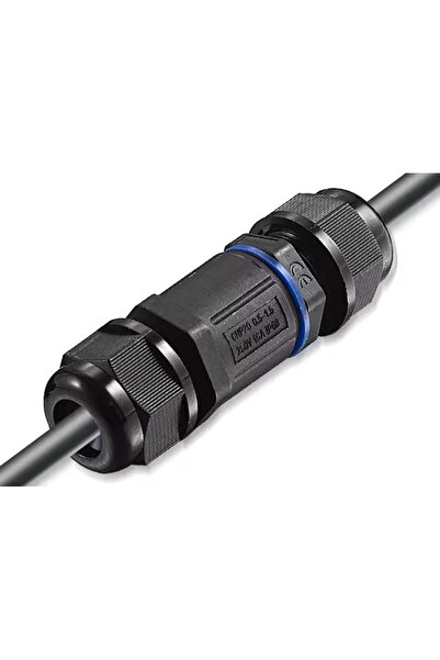 POWERTECH αδιάβροχος σύνδεσμος καλωδίων τροφοδοσίας TOOL-0112, 3pin, IP68, μα...