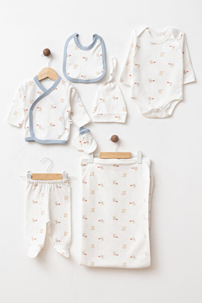 yukobaby bebeğiniz için en doğalı Baby Heart Bear 100% Cotton Newborn 7-Piece...