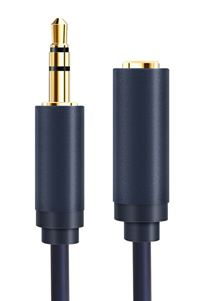 Cabletime καλώδιο προέκτασης ήχου 3.5mm CT-AV302-H11G, gold plated, 15m, μπλε