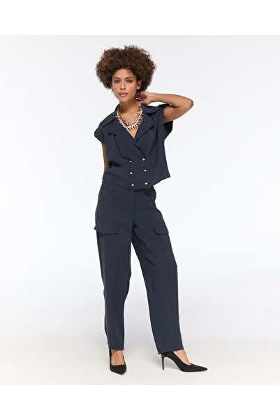 LAMANTE Pants with Flap Pockets