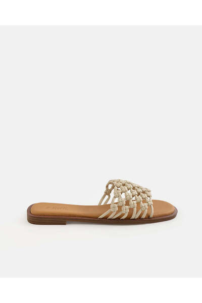 REDTAG Women Ivory Weave Slip On