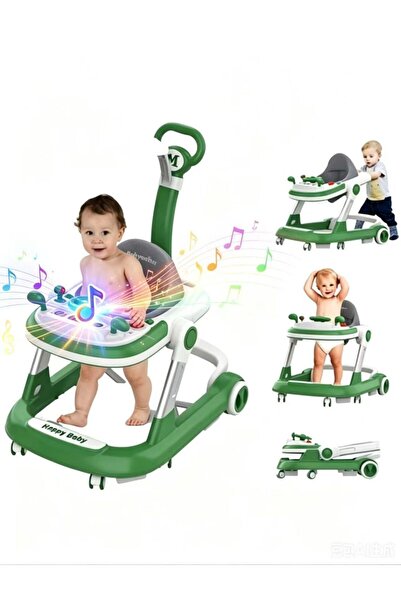 happyworld2026 Premergator Pliabil Bebelusi cu Centru de Activitati Maner de ...