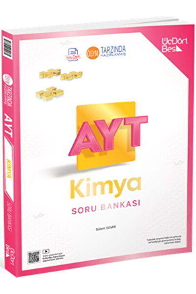 Üç Dört Beş Yayıncılık ÜçDörtBeş Yayınları AYT Kimya + Biyoloji Soru Bankası