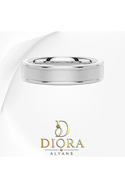 DİORA ALYANS İÇİ DOLU 925 AYAR 6 MM KARARMAMASI İÇİN GÜMÜŞ ÜZERİNE ORJİNAL BE...