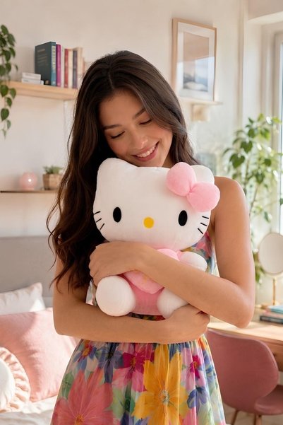 Solemia Hello Kitty Peluş Oyuncak 30 cm – Kalpli I Love You | Sevgiliye, Kıza ve Arkadaşa Hediye