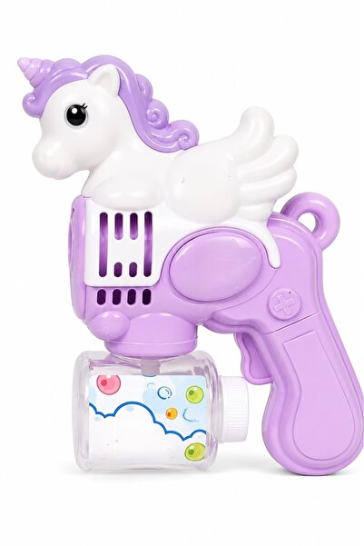 ZİVENTA Unicorn Baloncuk Tabancası Işıklı Otomatik Köpük Makinesi 19 Delikli ...