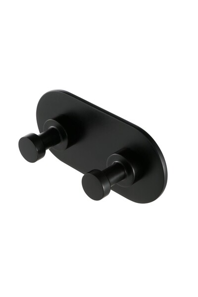 Geesa Nemox 6515-400 Black Matt Κρεμάστρα 2 αγκίστρων