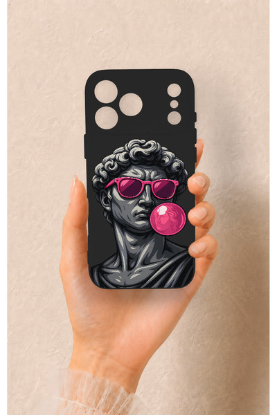 Vip Case iPhone 17 Pro Max Compatible Pop David Patterned Silicone Case