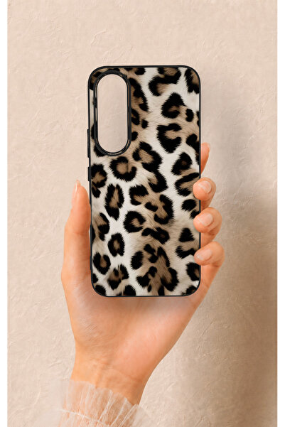 Vip Case Vivo V70 FE 5G Uyumlu Leopar Derisi Desenli Silikon Kılıf
