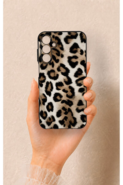 Vip Case Samsung A15 Uyumlu Leopar Derisi Desenli Silikon Kılıf