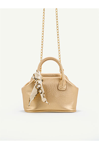 MYSTOBAG Singo Burs Chain Strap Handbag and Shoulder Bag with Closure
