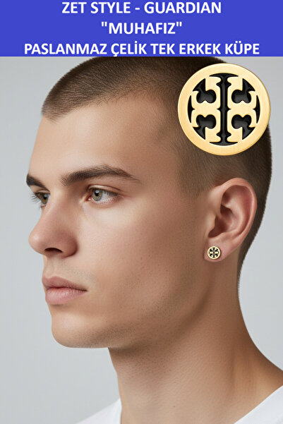ZETCONCEPT Zet Style “Guardian" – Guardian- Men's Single Earring - Stainless Steel
