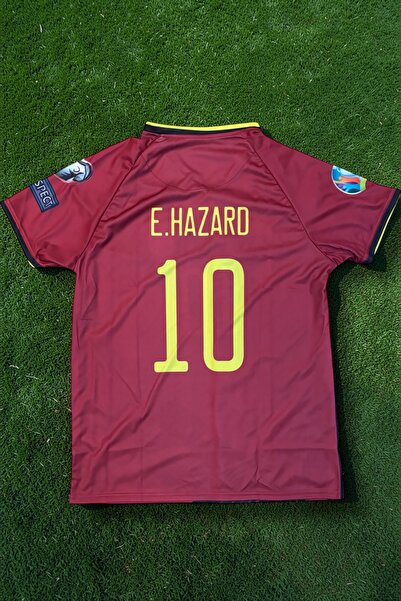 Genel Markalar Belçika Milli Takımı Nostaljik Eden Hazard T-shirt Jersey