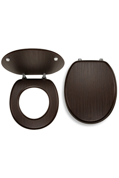 FERRO WC SEATS WENGE Κάλυμμα λεκάνης MDF με καπλαμά Π37,5cm